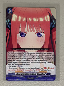 Memories of School Festival for "Nino Nakano" (EXC) DZ-BT02/EX18EN - Cardfight Vanguard Illusionless Strife