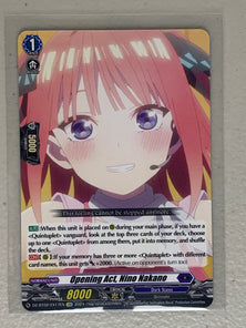 Opening Act, Nino Nakano (EXC) DZ-BT02/EX17EN - Cardfight Vanguard Illusionless Strife