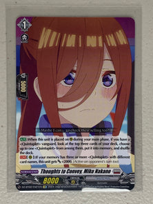 Thoughts to Convey, Miku Nakano (EXC) DZ-BT02/EX21EN - Cardfight Vanguard Illusionless Strife