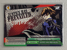 JUSTICE HAS PREVAILED. - P5/S45-E050 CC - Weiss Schwarz Persona 5