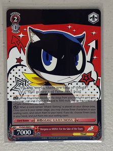 Morgana as MONA: For the Sake of the Team - P5/S45-E069 C - Weiss Schwarz Persona 5