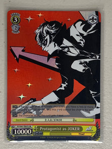 Protagonist as JOKER - P5/S45-TE07S SR - Weiss Schwarz Persona 5