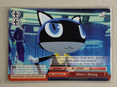 Where I Belong - P5/S45-E075 CC - Weiss Schwarz Persona 5