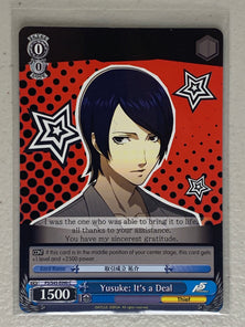 Yusuke: It's a Deal - P5/S45-E090 C - Weiss Schwarz Persona 5