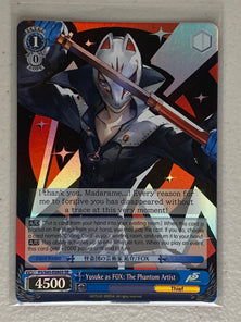 Yusuke as FOX: The Phantom Artist - P5/S45-E080S SR - Weiss Schwarz Persona 5