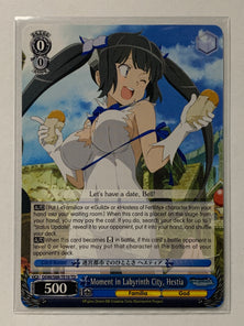 Moment in Labyrinth City, Hestia - DDM/S88-TE10 TD - Weiss Schwarz Is It Wrong to Try to Pick Up Girls in a Dungeon