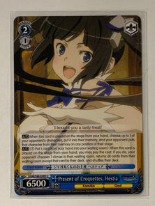 Present of Croquettes, Hestia - DDM/S88-E089 U - Weiss Schwarz Is It Wrong to Try to Pick Up Girls in a Dungeon