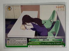 Cost of Pulling an All-Nighter - SHS/W56-E054 CC - Weiss Schwarz Saekano How to Raise a Boring Girlfriend