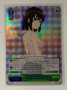 Faint Presence, Megumi - SHS/W56-E038S SR - Weiss Schwarz Saekano How to Raise a Boring Girlfriend