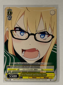 In a Tracksuit and Glasses, Eriri - SHS/W56-E018 C - Weiss Schwarz Saekano How to Raise a Boring Girlfriend