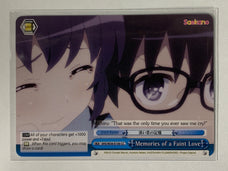 Memories of a Faint Love - SHS/W56-E100 CC - Weiss Schwarz Saekano How to Raise a Boring Girlfriend