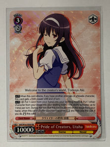 Pride of Creators, Utaha - SHS/W56-E059 RR - Weiss Schwarz Saekano How to Raise a Boring Girlfriend