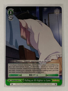 Pulling an All-Nighter to Game - SHS/W56-E052 U - Weiss Schwarz Saekano How to Raise a Boring Girlfriend
