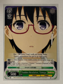 Sudden Revalation, Tomoya - SHS/W56-E045 C - Weiss Schwarz Saekano How to Raise a Boring Girlfriend