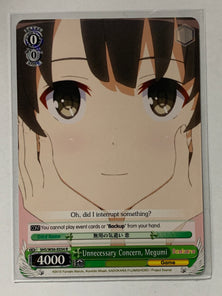 Unnecessary Concern, Megumi - SHS/W56-E034 R - Weiss Schwarz Saekano How to Raise a Boring Girlfriend