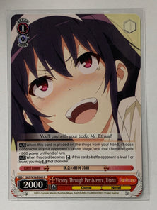 Victory Through Peristence, Utaha - SHS/W56-E060 R - Weiss Schwarz Saekano How to Raise a Boring Girlfriend