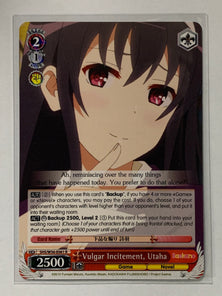 Vulgar Incitement, Utaha - SHS/W56-E061 R - Weiss Schwarz Saekano How to Raise a Boring Girlfriend