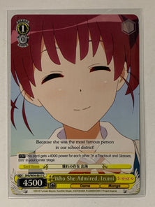 Who She Admiried, Izumi - SHS/W56-E017 C - Weiss Schwarz Saekano How to Raise a Boring Girlfriend